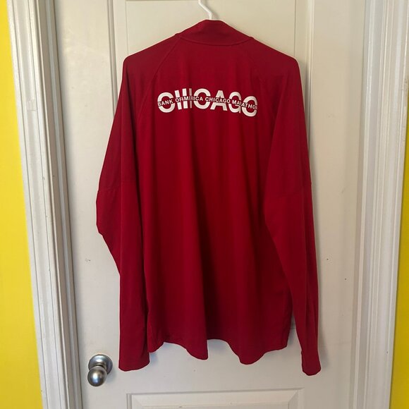 Nike 2018 Chicago Marathon Half Zip - XL - Red - Picture 3 of 5